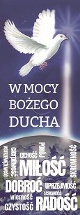 Baner na tkaninie - W mocy Bożego Ducha