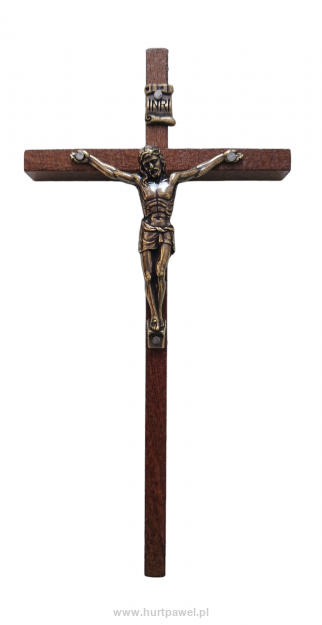 Krzyż drewniany wiszący 7,5x15 cm