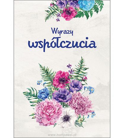 Karnet Wyrazy współczucia