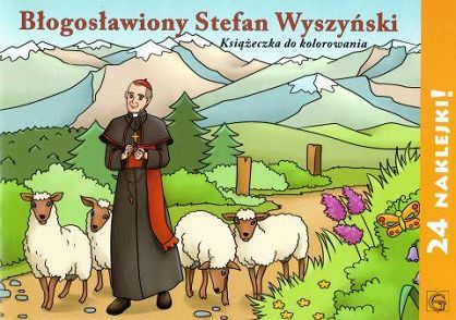 Błogosławiony Stefan Wyszyński, książeczka do kolorowania z naklejkami