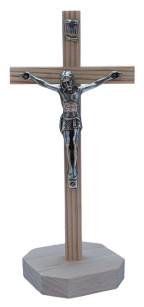 Krzyż drewniany stojący 16cm