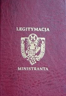 Legitymacja ministranta - twarda oprawa