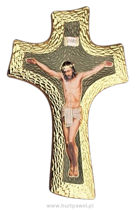 Krzyż drewniany wiszący 9,5x14,5 cm