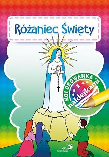 Różaniec Święty - kolorowanka z naklejkami