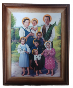 Obraz Bł. Rodzina Ulmów 20x25 cm