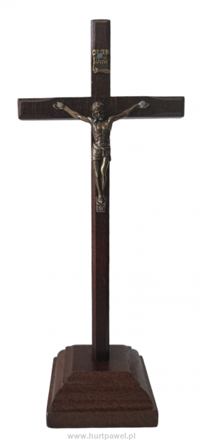 Krzyż drewniany stojący 20,5 cm