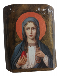 Ikona drewniana - św Magdalena