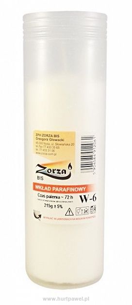 Wkład parafinowy 215g