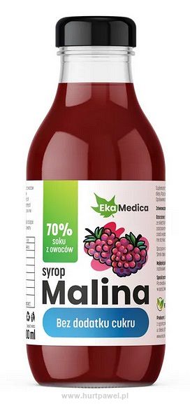 Syrop Malina Bez dodatku cukru 300 ml