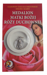 Medalion Matki Bożej Róży Duchownej