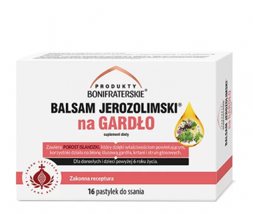 Balsam jerozolimski na gardło 16 pastylek