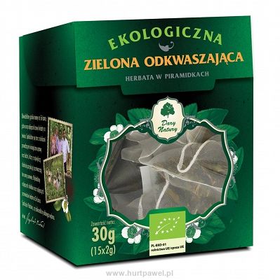 Herbata Zielona odkwaszająca w piramidkach