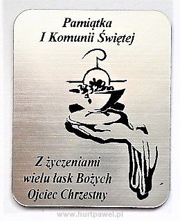 Grawer- tabliczka z życzeniami Ojciec Chrzestny (4x5cm)