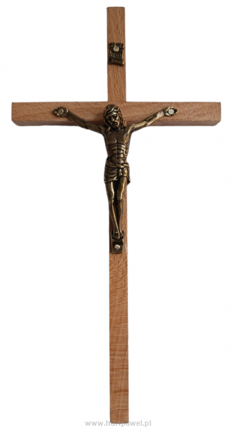 Krzyż drewniany wiszący 22x11 cm