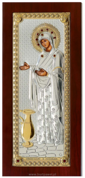 CUD W KANIE GALILEJSKIEJ - Ikona grecka - Najświętsza Dziewica Maryja z Gerontissa (MA/E1202DX)