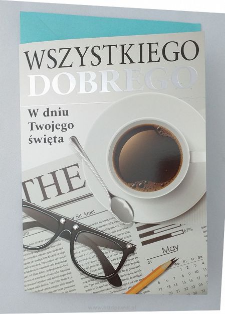 Karnet z kopertą - wszystkiego dobrego