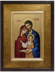 Obraz w ramie z wizerunkiem Świętej Rodziny (32cmx41cm)