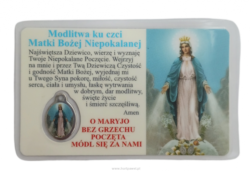 Modlitwa ku czci Matki Bożej Niepokalanej