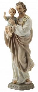 Figura św. Józef trzymający Jezusa