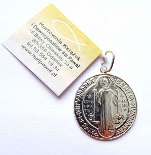 Medalik srebrny św. Benedykt 1,5 g