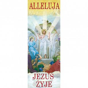 Baner- Alleluja Jezus żyje