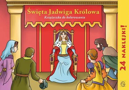 Św. Jadwiga Królowa, książeczka do kolorowania z naklejkami