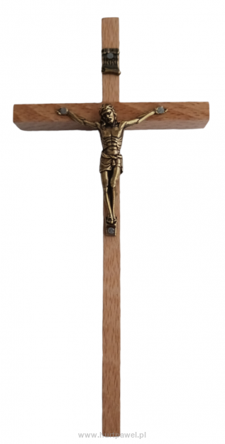 Krzyż drwniany wiszący 18x8,5 cm