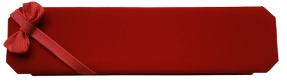 Pudełko welurowe czerwone prezentowe