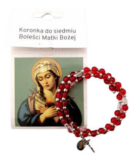 Koronka do siedmiu Boleści Matki Bożej, bransoletka