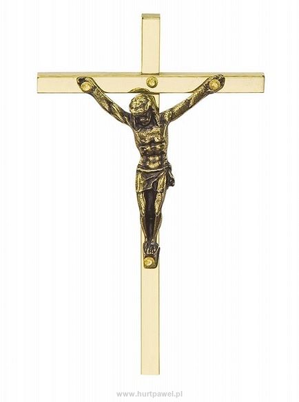 Krzyż metalowy wiszący 7,5 cm