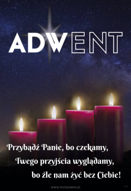 Plakat - Przybądź Panie, bo czekamy (Adwent)