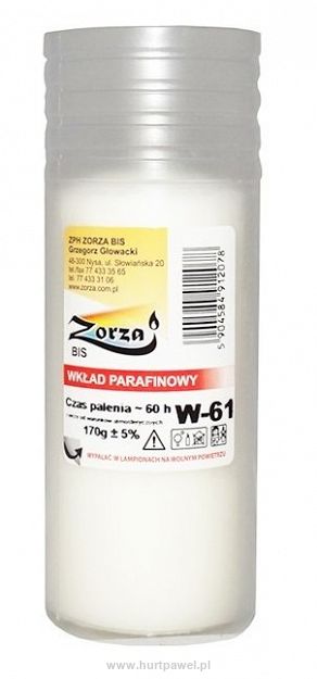 Wkład parafinowy 170g