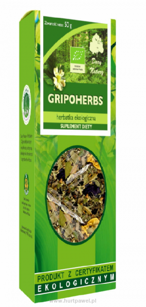 Herbatka GRIPOHERBS EKO – Suplement diety (50 G)