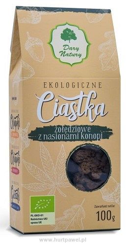 Ciastka Żołędziowe z Nasionami Konopi 100g